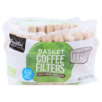 Essential Everyday Coffee Filters, Basket, Natural Brown, 100 Each