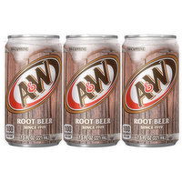 A&W Soda, No Caffeine, Root Beer, 6 Each