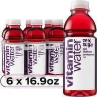 vitaminwater  xxx, Electrolyte Enhanced Water W/ Vitamins, Açai-Blueberry-Pomegranate Drinks, 6 Each