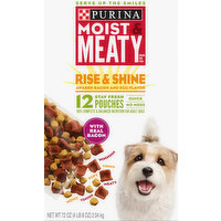 Moist & Meaty Dog Food, Rise & Shine, Awaken Bacon & Egg Flavor, 12 Each