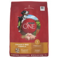 Purina One Dog Food, Natural, Chicken & Rice Formula, Adult, 16.5 Pound