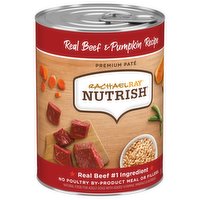 Rachael Ray Nutrish Food for Dogs, Real Beef & Pumpkin Recipe, Premium Pate, 13 Ounce