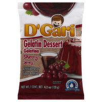 D'Gari Gelatin Dessert, Sherry Jerez, 4.2 Ounce