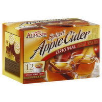 Alpine Drink Mix, Instant, Spiced Apple Cider, Original, Single Serve Cups, 12 Each