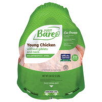 Just Bare Young Chicken without Giblets and Neck, 64 Ounce
