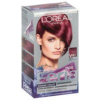 Feria Permanent Haircolour Gel, Power Violet, Intense Medium Violet V48, 1 Each