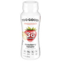 Too Good & Co. Smoothies, Strawberry Banana, 7 Fluid ounce