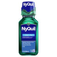 Vicks Cold & Flu Vicks NyQuil Cold & Flu, Liquid Over-the-Counter Medicine, 8 Oz, 8 Fluid ounce