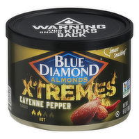 Blue Diamond Xtremes Almonds, Hot, Cayenne Pepper, 6 Ounce