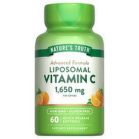 Nature's Truth Advanced Formula Liposomal Softgels 1650 mg Vitamin C, 60 Each