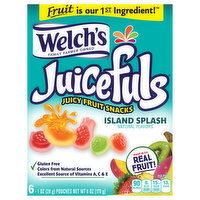 Welch's Juicefuls Juicy Fruit Snacks, Island Splash, 6 Each