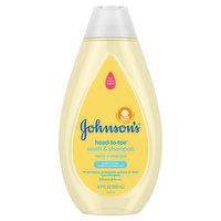 Johnson's Wash & Shampoo, Head-to-Toe, Newborn, 16.9 Ounce