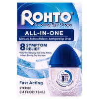 Rohto Cooling Eye Drops, All-in-One, 0.4 Fluid ounce