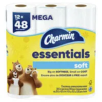 Charmin Essentials Soft Charmin Essentials Soft Toilet Paper 12 Mega Rolls, 12 Each