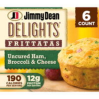 Jimmy Dean Delights Delights Ham, Broccoli & Cheese Frittatas, 6 Each