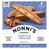 Nonni's Biscotti, Turtle Pecan, 8 Each