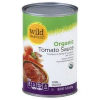 Wild Harvest Tomato Sauce, Organic, 15 Ounce