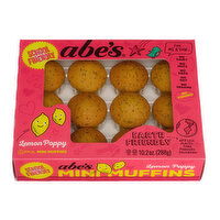 Abe's Lemon Poppy Mini Muffins, 12 Pack, 10.2 Ounce