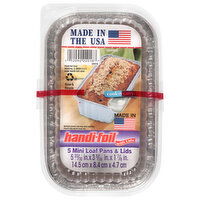 Handi-Foil Mini Loaf Pans & Lids, 5 Each