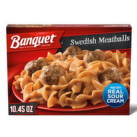 Banquet Swedish Meatballs with Noodles, Frozen Meal Swedish Meatballs with Noodles, Frozen Meal, 10.45 Ounce