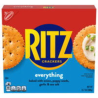 RITZ Everything Crackers, Snacks for Kids and Adults, Lunch Snacks, 13.7 Ounce