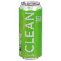 Clean Cause Yerba Mate, Sparkling, Lemon Lime, 16 Fluid ounce