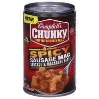 Campbell's Chunky Spicy Sausage Mac Soup, 18.8 Ounce