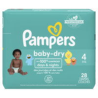 Pampers Baby Dry Baby Dry Size 4 28 Count, 28 Each