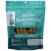 Dog Treat Naturals Superfood Sticks Chicken & Cranberry Dog Treats, 10 Ounce