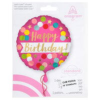 Anagram Standard Birthday 18 Inch Balloon, 1 Each