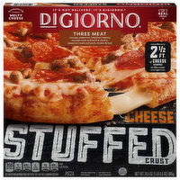 DiGiorno Pizza, Cheese Stuffed Crust, Three Meat, 24.5 Ounce