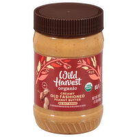 Wild Harvest Peanut Butter, Creamy, Organic, Old Fashioned, 16 Ounce