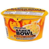 Maruchan Ramen Bowl, Hot & Spicy Chicken Flavor, 3.32 Ounce