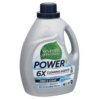 Seventh Generation Power+ Laundry Detergent, Free & Clear, 95 Fluid ounce