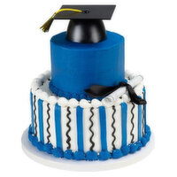 Cub  Tiered Graduation Cake with Stripes, 1 Each