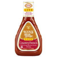 Ken's Steak House Salad Dressing, Country French, Lite, 16 Fluid ounce