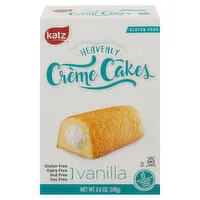 Katz Creme Cakes, Gluten Free, Vanilla, Heavenly, 6 Each