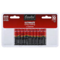 Essential Everyday Batteries, Alkaline, AAA, 20 Pack, 20 Each