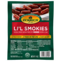 Eckrich Li'l Smokies Cocktail Smoked Sausage Links, 14 Ounce