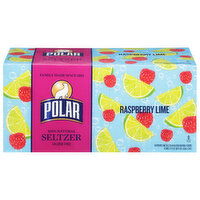 Polar Seltzer, Raspberry Lime, 12 fl oz, 8 Each