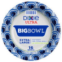 Dixie Ultra Bowls, Extra Large, Big, 34 Ounce, 16 Each