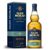 Glen Moray 12 Year Scotch, 750 Millilitre