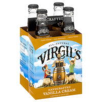 Virgil's Soda, Vanilla Cream, Handcrafted, 4 Each