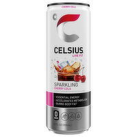 Celsius Live Fit Energy Drink, Sparkling, Cherry Cola, 12 Fluid ounce