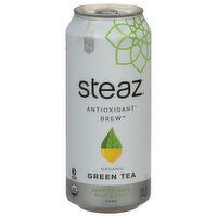 Steaz Brew Green Tea, Zero Calorie, Half & Half Flavored, Organic, Antioxidant Brew, 16 Fluid ounce