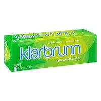 Klarbrunn Sparkling Water, Lime, 12 Pack, 12 Each