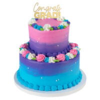 Cub  Tiered Floral Ombre Graduation Cake, 1 Each