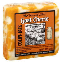 Natural Valley Cheese, Goat, Colby-Jack, 8 Ounce