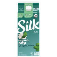 Silk Soymilk, Organic, Unsweet, 64 Fluid ounce