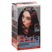 Feria Permanent Haircolour Gel, Deep Burgundy Brown 36, 1 Each